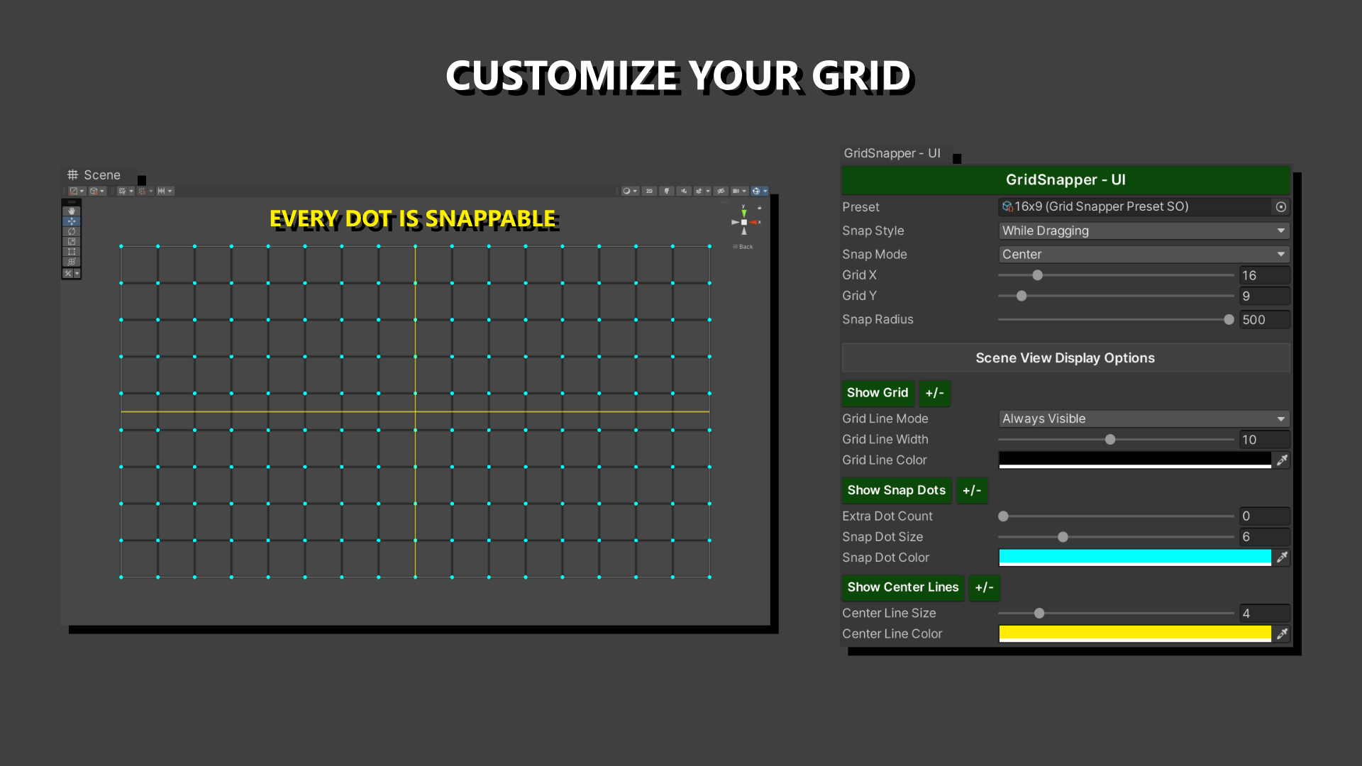 Screenshot 1: Grid Settings